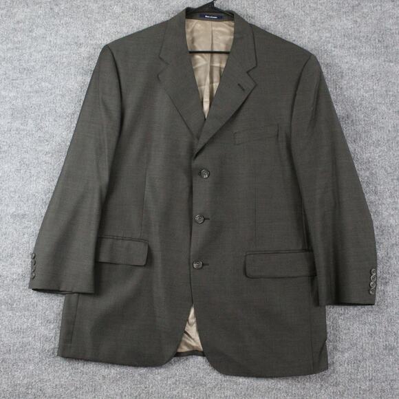 Lauren Ralph Lauren Blazer Mens 46R Gray Wool Cashmere Sport Coat Work Business